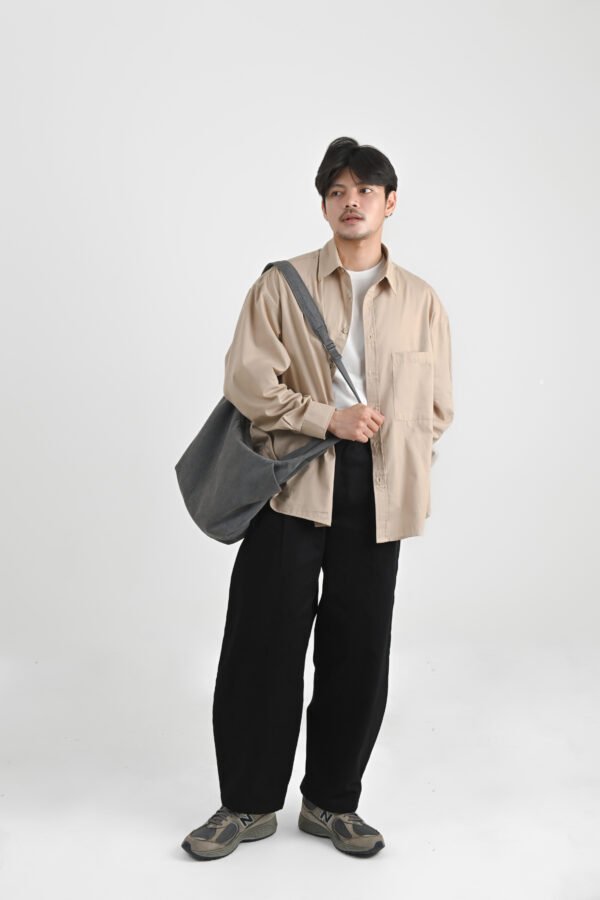 LIBRE - Kemeja Panjang Boxy Unisex Viscose Twill