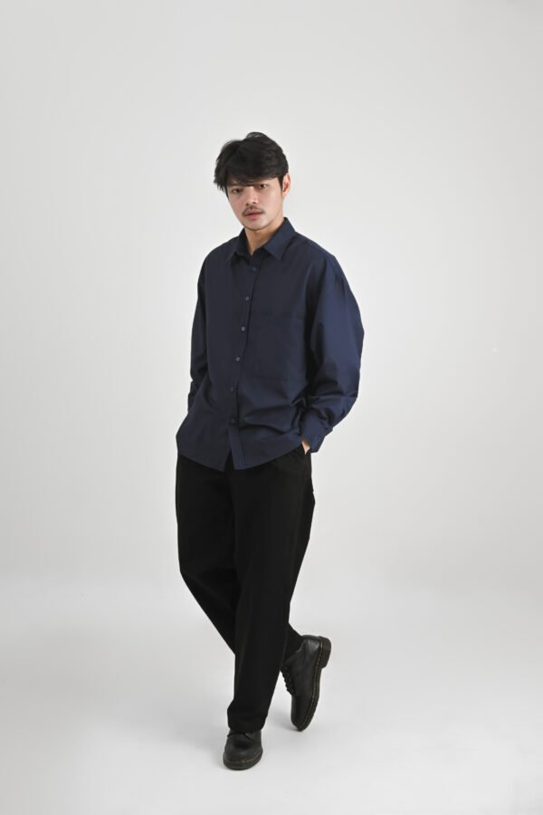 LIBRE - Kemeja Panjang Boxy Unisex Cotton Twill